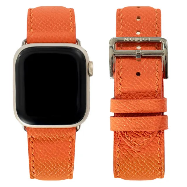 ヴォー・エプソン オレンジ のApple Watchレザーバンド