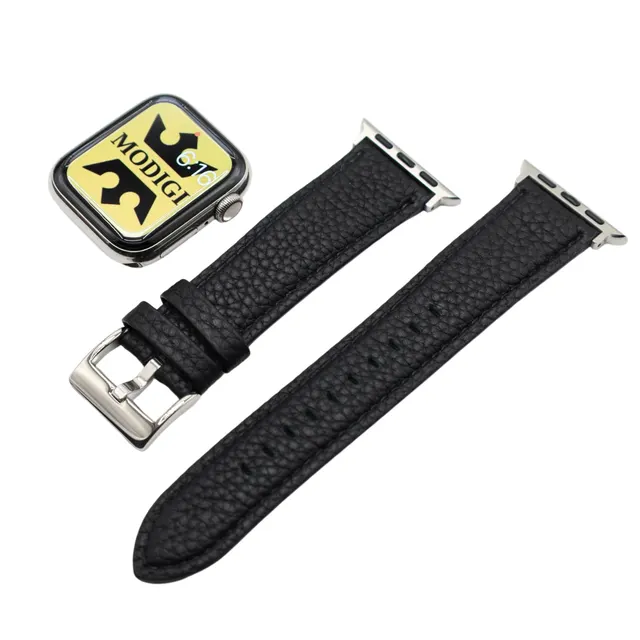 エッセンシャル ブラック のApple Watchレザーバンド